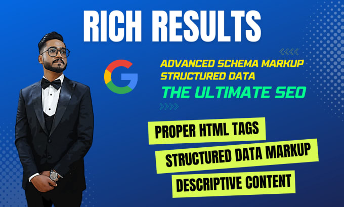 Gig Preview - Make your website eligible for rich results using schema markup, structured data