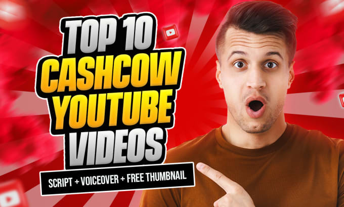 Gig Preview - Create high quality top 10 cash cow youtube videos for you