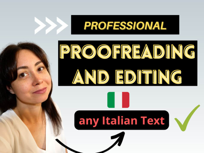 Gig Preview - Professionally proofread edit and rewrite any text and ai content in italian