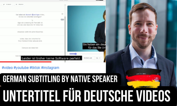 Gig Preview - Do german video subtitles native speaker