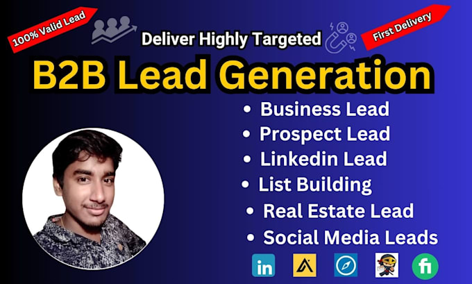 Gig Preview - Deliver highly targeted b2b linkedin lead generation to grow your business