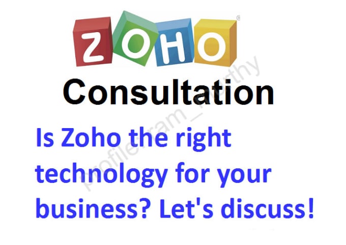 Gig Preview - Provide zoho consultation for you to decide if zoho is right for your business