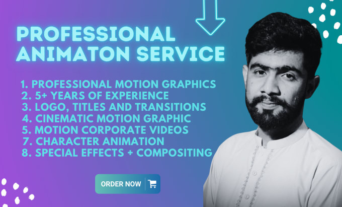 design motion graphics, after effects, sales and promotion animation expert