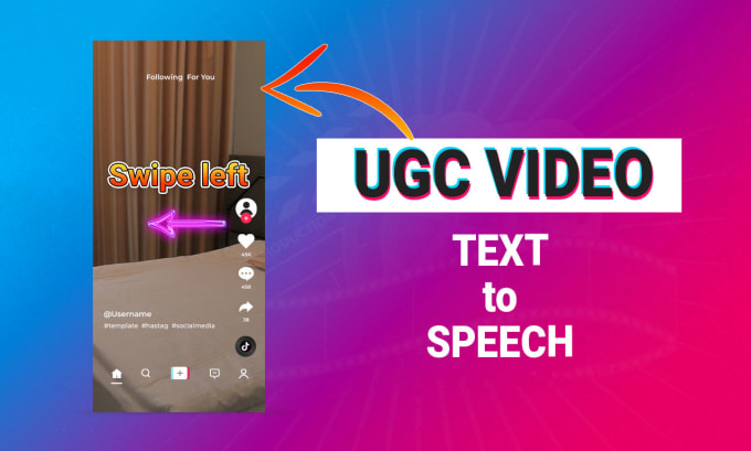 Gig Preview - Create engaging text to speech ugc videos with footage or photos