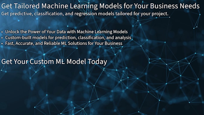 Bestseller - build custom ml models for prediction, classification and regression