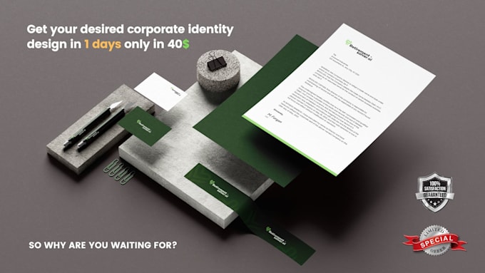 Gig Preview - Design a corporate brand identity for your corporate company