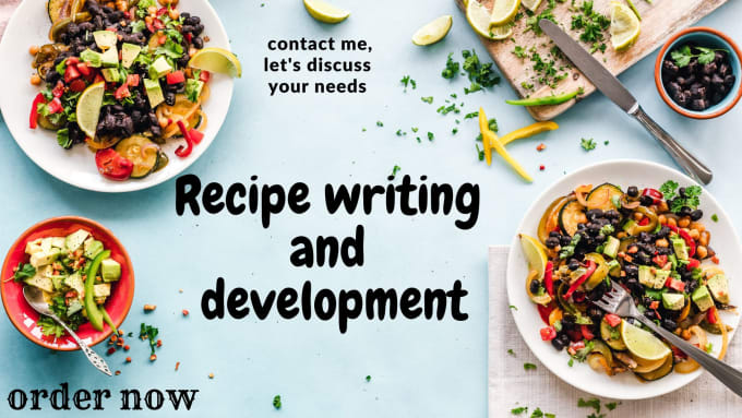 Gig Preview - Be your professional recipe writer