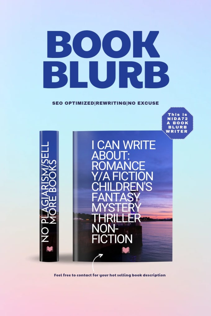 Gig Preview - Write your book blurb or author bio