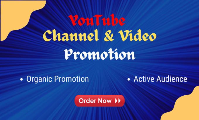 Gig Preview - Organic youtube channle and video promotion genuine audience