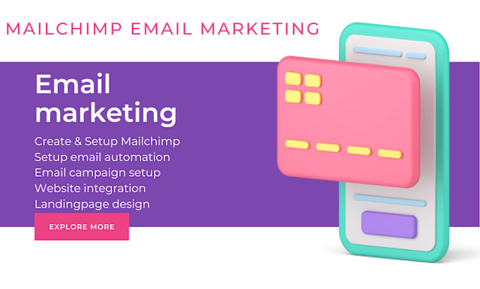 Gig Preview - Setup mailchimp email marketing, activecampaign automation, landing page