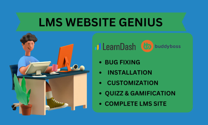 Gig Preview - Build tutor lms website with learndash, and buddyboss
