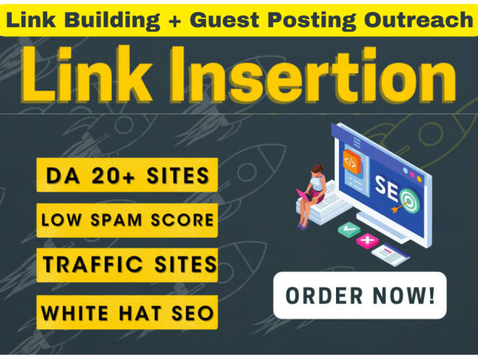 Gig Preview - Do niche edit link insertion on high da sites,SEO authority links