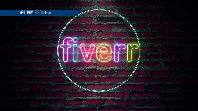 Gig Preview - Create neon light intro text or logo animation