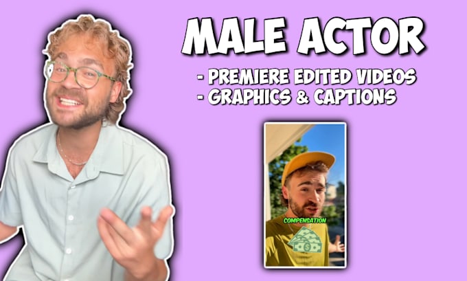 Bestseller - be your male actor for video commercial advertisement ugc ad acting