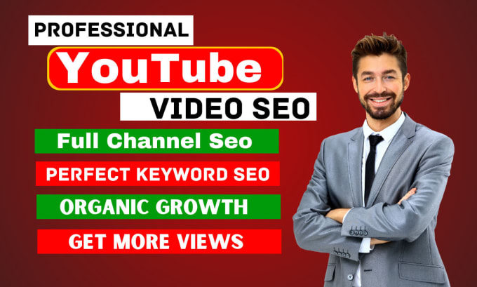 Gig Preview - Do youtube channel SEO and video optimization for top ranking on search result