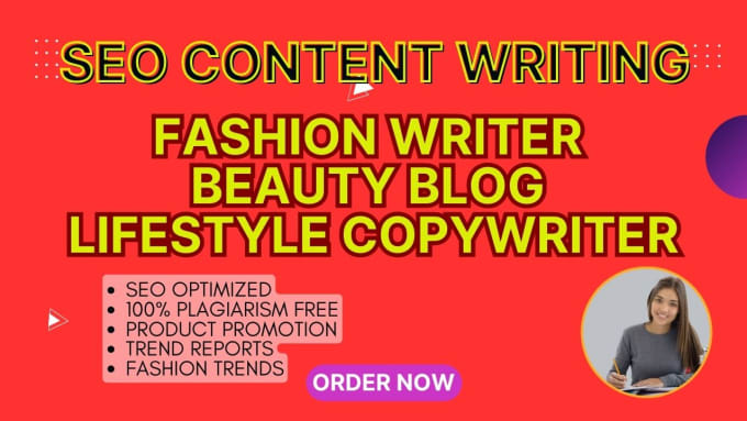 Gig Preview - Be your fashion writer, seo fashion article, beauty blog post for your website