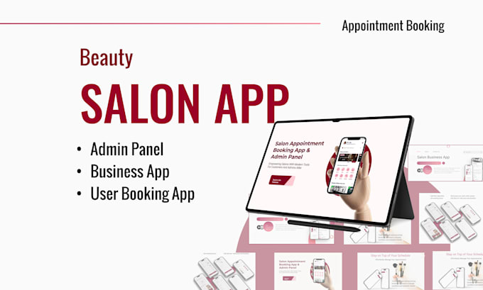 Gig Preview - Make  beauty salon website and mobile app with booking system