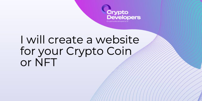 Gig Preview - Create a website for your crypto coin or nft