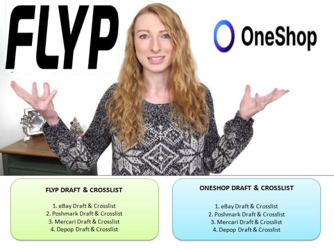 Gig Preview - Do draft in flyp or oneshop and crosspost your active platform