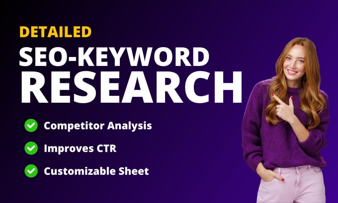 Gig Preview - Do profitable SEO keyword research and competitor analysis for your niche