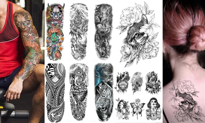 Bestseller - design professional custom traditional minimal anime sleeve tattoo