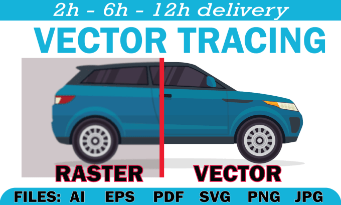 Gig Preview - Do manual vector tracing redraw or recreate image or logo, convert to vector