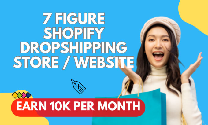 Gig Preview - Create shopify dropshipping store shopify website, single product store