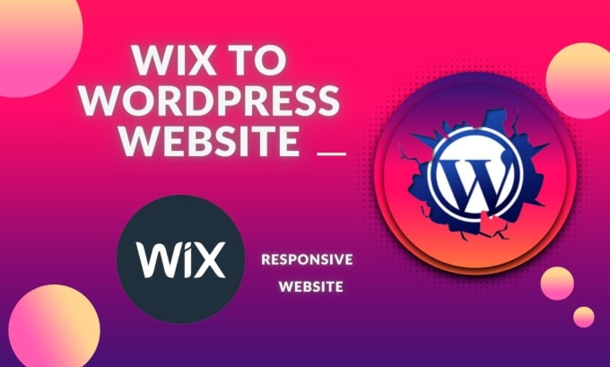 Gig Preview - Convert wix website to wordpress website