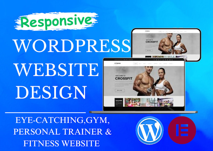 Gig Preview - Design an eye catching gym, personal trainer and fitness website