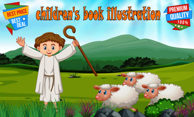 Gig Preview - Draw children book illustrations and ebook cover