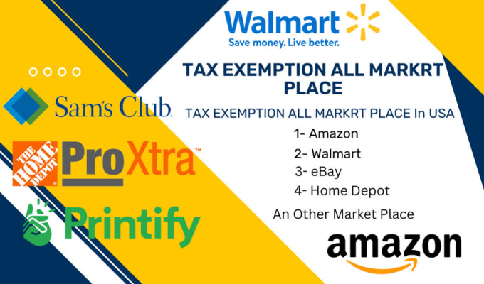 Gig Preview - Tax exemption any marketplace in USA all states