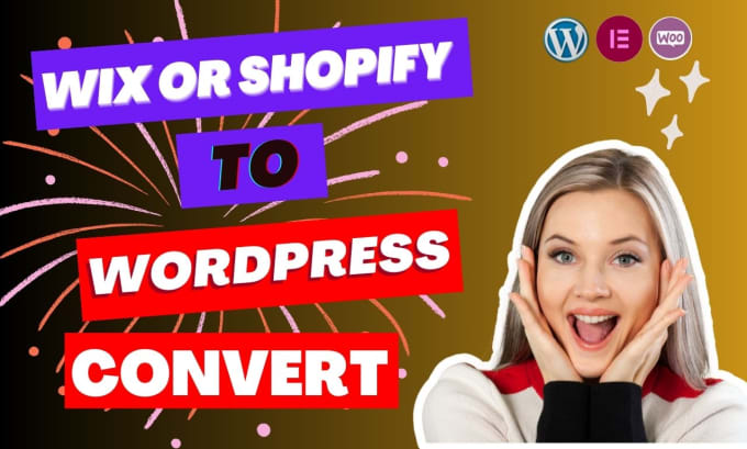 Gig Preview - Do migrate or convert  wix to wordpress or business website