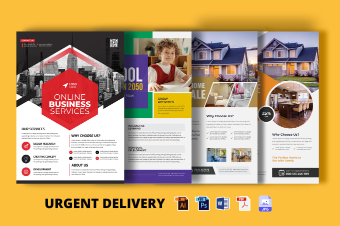 Gig Preview - Design urgent job hiring marketing materials media kit flyer brochure