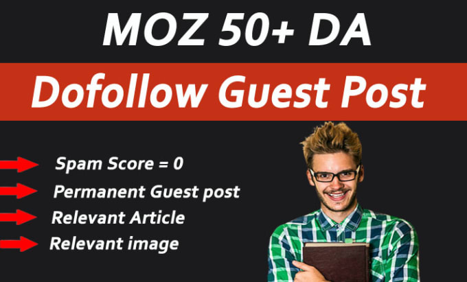 Gig Preview - Do guest post on high da, guest post, guest post backlink, high da guest post