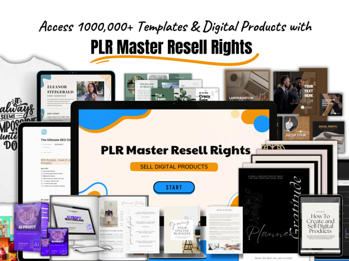 Gig Preview - Give you millions of digital products with master resell rights