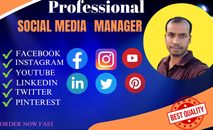 Gig Preview - Be your social media manager