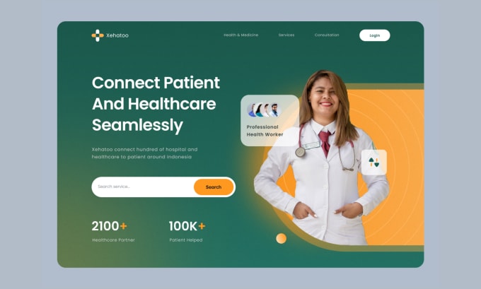 Gig Preview - Design medical and healthcare wordpress website