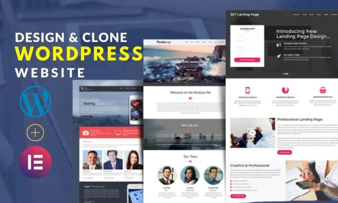 Gig Preview - Do wordpress website design or clone, build by elementor pro