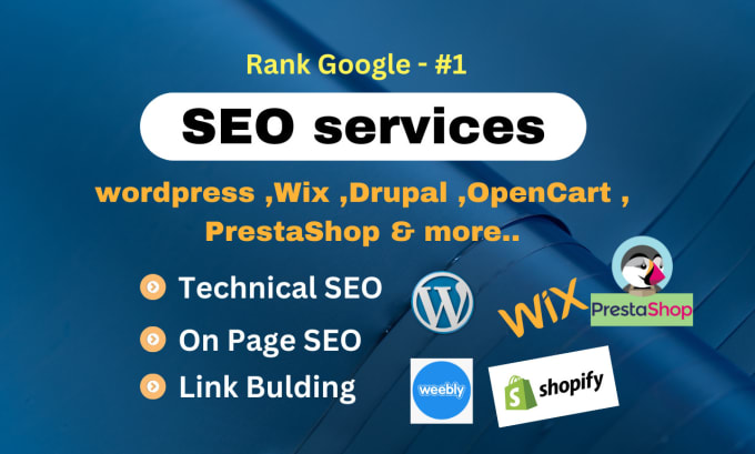 Gig Preview - Provide SEO service for wordpress weebly opencart prestashop