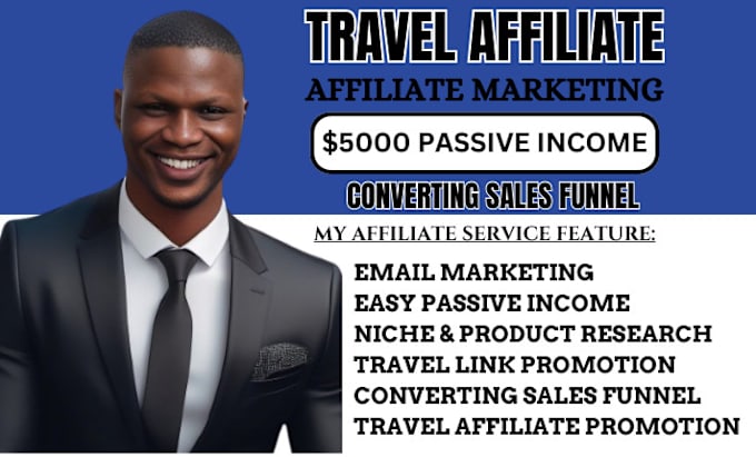 Bestseller - promote travel affiliate, affiliate website, travel website for passive income