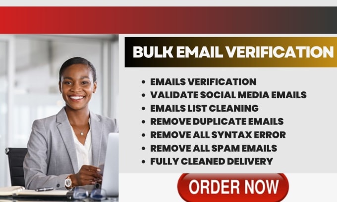 Bestseller - do bulk email verification, validation, list cleaning and check active emails