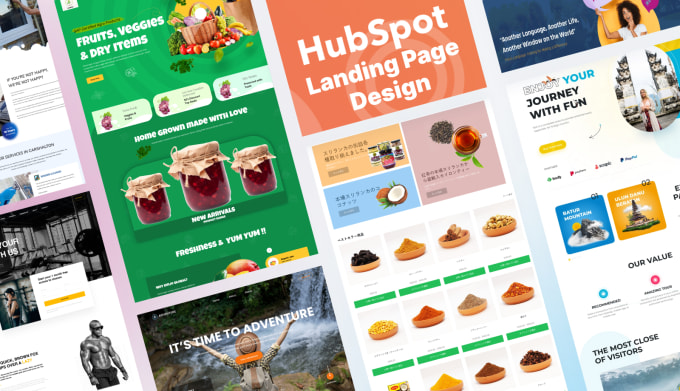 Gig Preview - Hubspot landing page design, hubspot sales funnel design