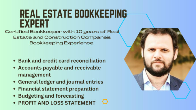 Gig Preview - Do quickbooks bookkeeping for real estate companies