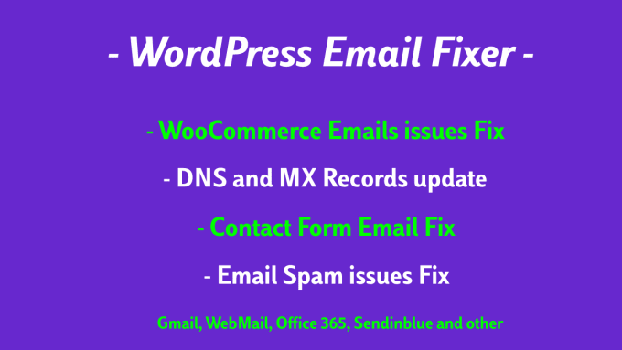 Gig Preview - Fix wordpress website emails and SMTP issues