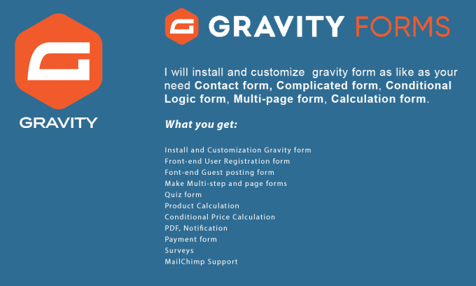 Gig Preview - Install, setup, customize or fix gravity form