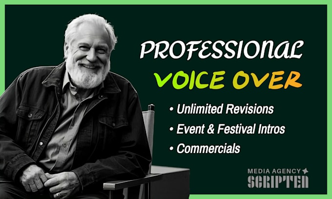 Gig Preview - Produce deep voice over for your intro festival event and commercial ads