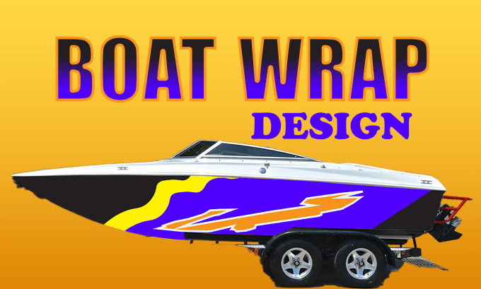 Gig Preview - Do modern boat, luxury yacht, unique boat wrap, watercraft, boat wrap design