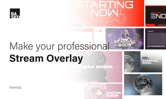 Gig Preview - Design professional branding logo, banner, and animated stream overlay