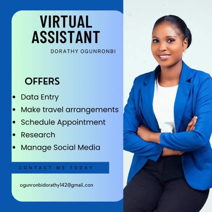 Gig Preview - Do virtual assistant, data entry and admin support