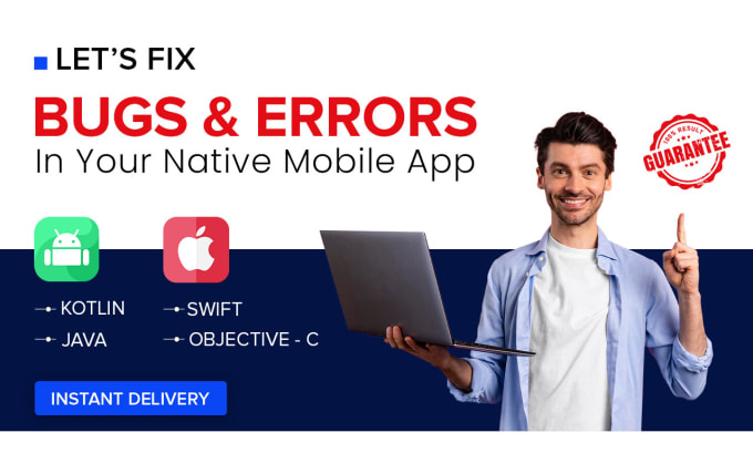 Gig Preview - Fix bugs, errors and issues in your native mobile app